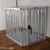 Callieway® ALU DOGBOX/Hundebox/ALU Hundkäfig für Büro und Daheim (nur vertikale Stäbe) (Large: 79cm (L) x 58cm (B -Türseite) x 65cm (H)) - 2