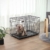 FEANDREA Hundekäfig, Hundebox, zusammenklappbar, 2 Türen (92,5 x 57,5 x 64 cm) - 7