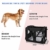 MC Star leichte transportbox Hund Haustier Hundeboxen Auto Hundetransportbox faltbar mit Fleece-Matte, Hundekäfig Hundetasche Transporttasche Stoff Oxford Schwarz L 70cm - 3