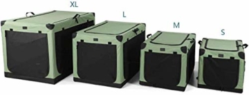 Petsfit Hundebox Faltbare Hundetransportbox Auto Transportbox für Hund & Katze Stoff mit sicherem Stahlrohrrahmen für große kleine Hunde - 4
