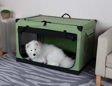Petsfit Hundebox Faltbare Hundetransportbox Auto Transportbox für Hund & Katze Stoff mit sicherem Stahlrohrrahmen für große kleine Hunde - 7