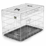 zoomundo L Hundekäfig Transportkäfig Transportbox Tierkäfig Drahtkäfig Faltbarer Käfig aus Metall mit herausnehmbarer Kunststoffwanne - 1